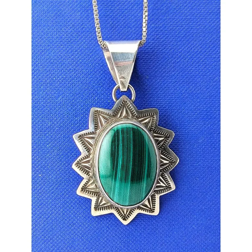 SS Alex Sanchez Malachite Necklace - 18.6g